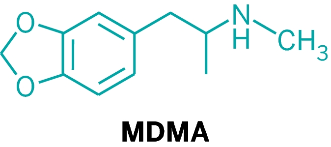 MDMA（3,4-亚甲基二氧基甲基苯丙胺，Midomafetamine）